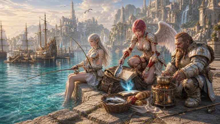 Konzeptbild 2 des Lineage2AI-KI-MMORPG