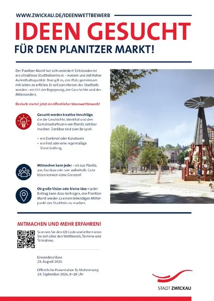 Planitzer Markt in Zwickau: Bürger wählen am 19. September ihre Favoriten
